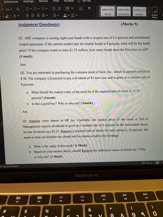  References Mailings Review View Acrobat Tell me Aa A Abcode Normal