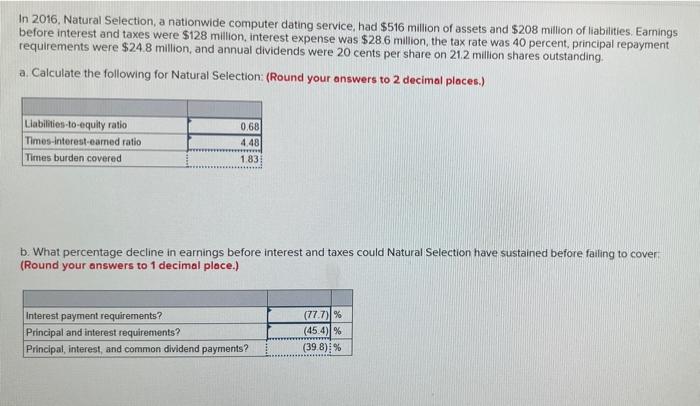 I just need this to be revised. Not sure if the percentages