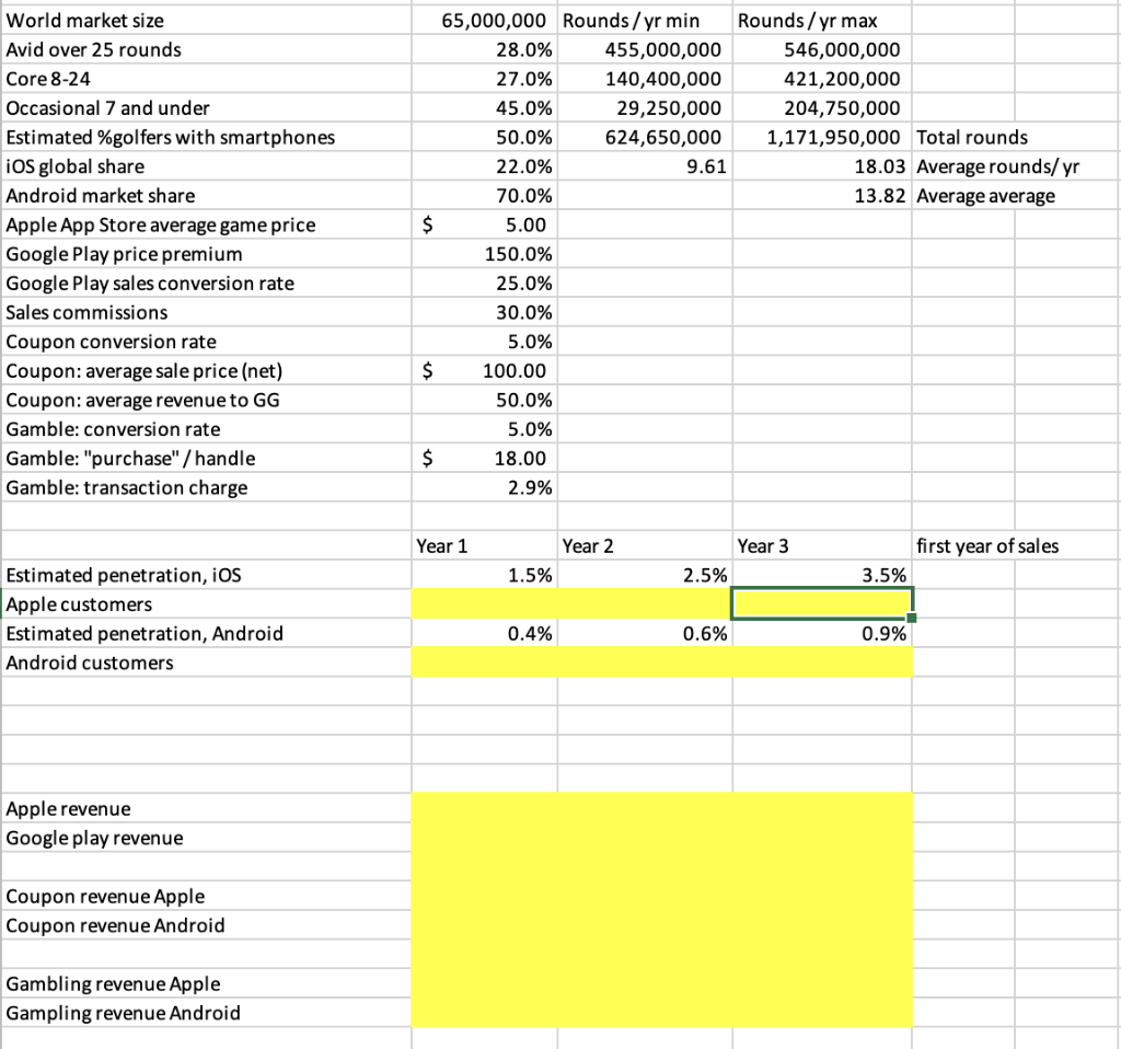 formal financial projection for a startup, and to consider the financial implications