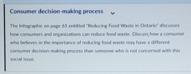 pleass write a short note Consumer decision-making process The Infographic on