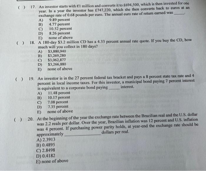 I just need the answer, I don't need the process 17. An