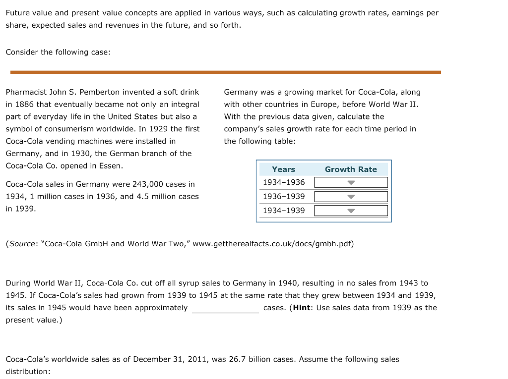 Future value and present value concepts are applied in various ways,