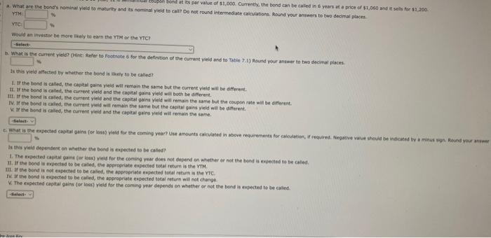 125 ml coupon bond at its par value of $1,000. Current, the