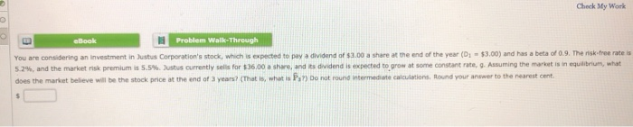 Check My Work Problem Walk-Through h -5,d om 5.2% and the
