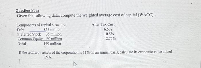 need help asap Given the following data, compute the weighted average cost