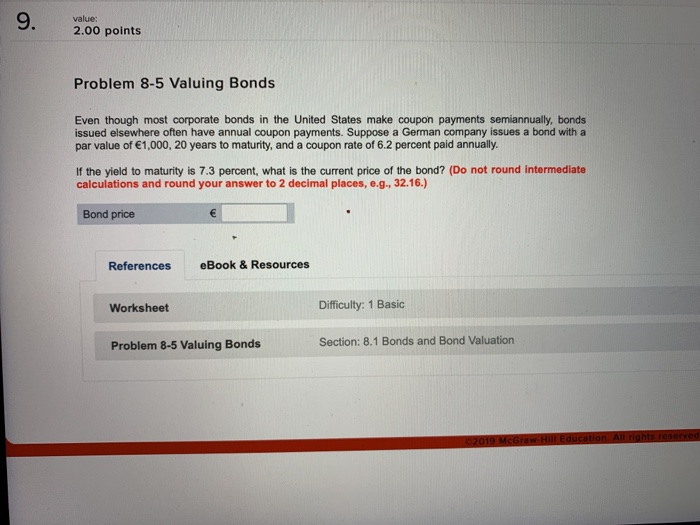 of Common Problem 9-21 Nonconstant Growth and Quarterly Dividends Stocks value: 2.00