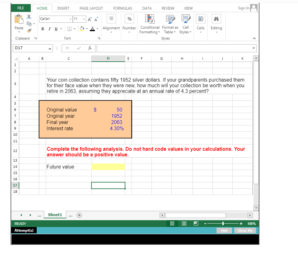  FILE HOME INSERT PAGE LAYOUT FORMULAS DATA REVIEW VIEW Sign In