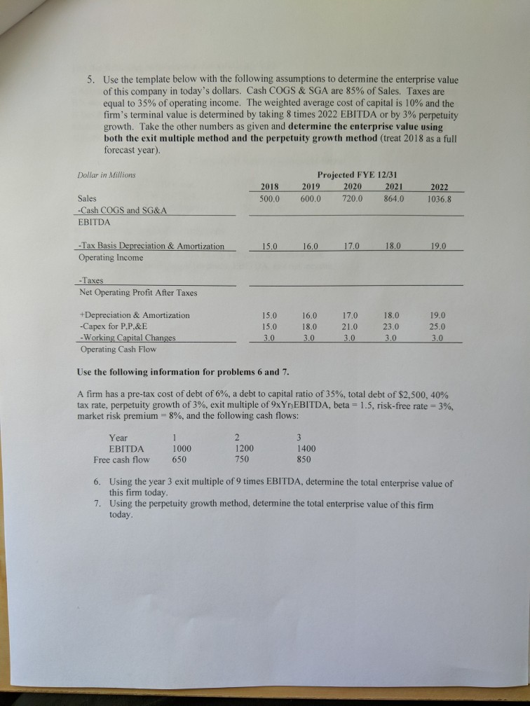Please show all the calculation.. Use the template below with the
