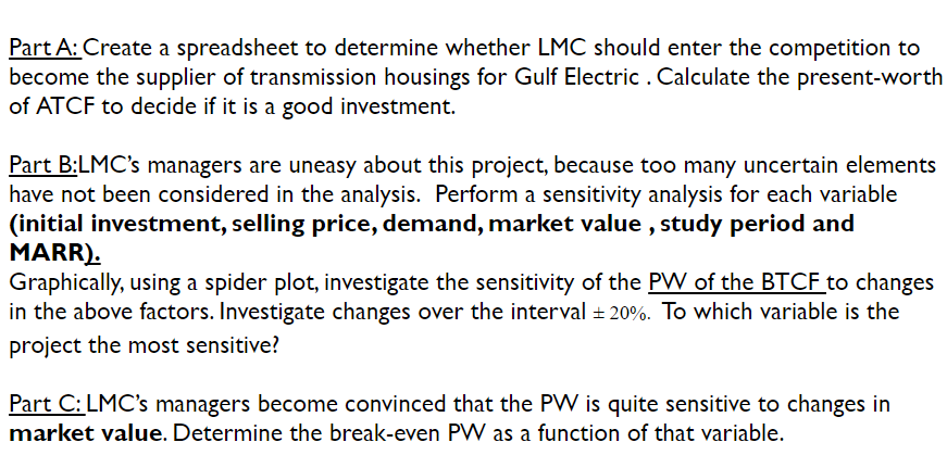 excel file if that is possible Lebanon Metal Company (LMC), a manufacturer