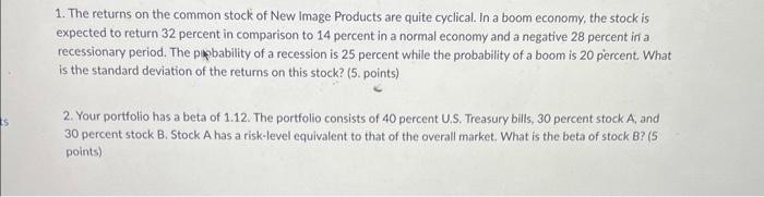 answer questions 1 and 2 fully with all work shown 1. The