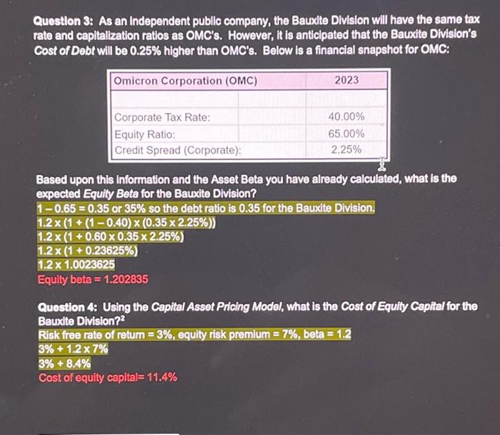 the graph in the last image Question 5: The OMC Board of