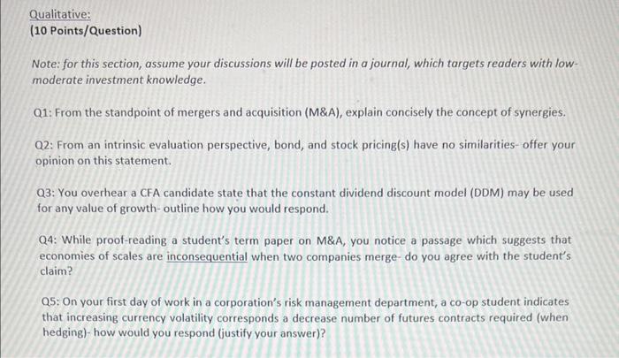 please help me Solve this! Note: for this section, assume your discussions