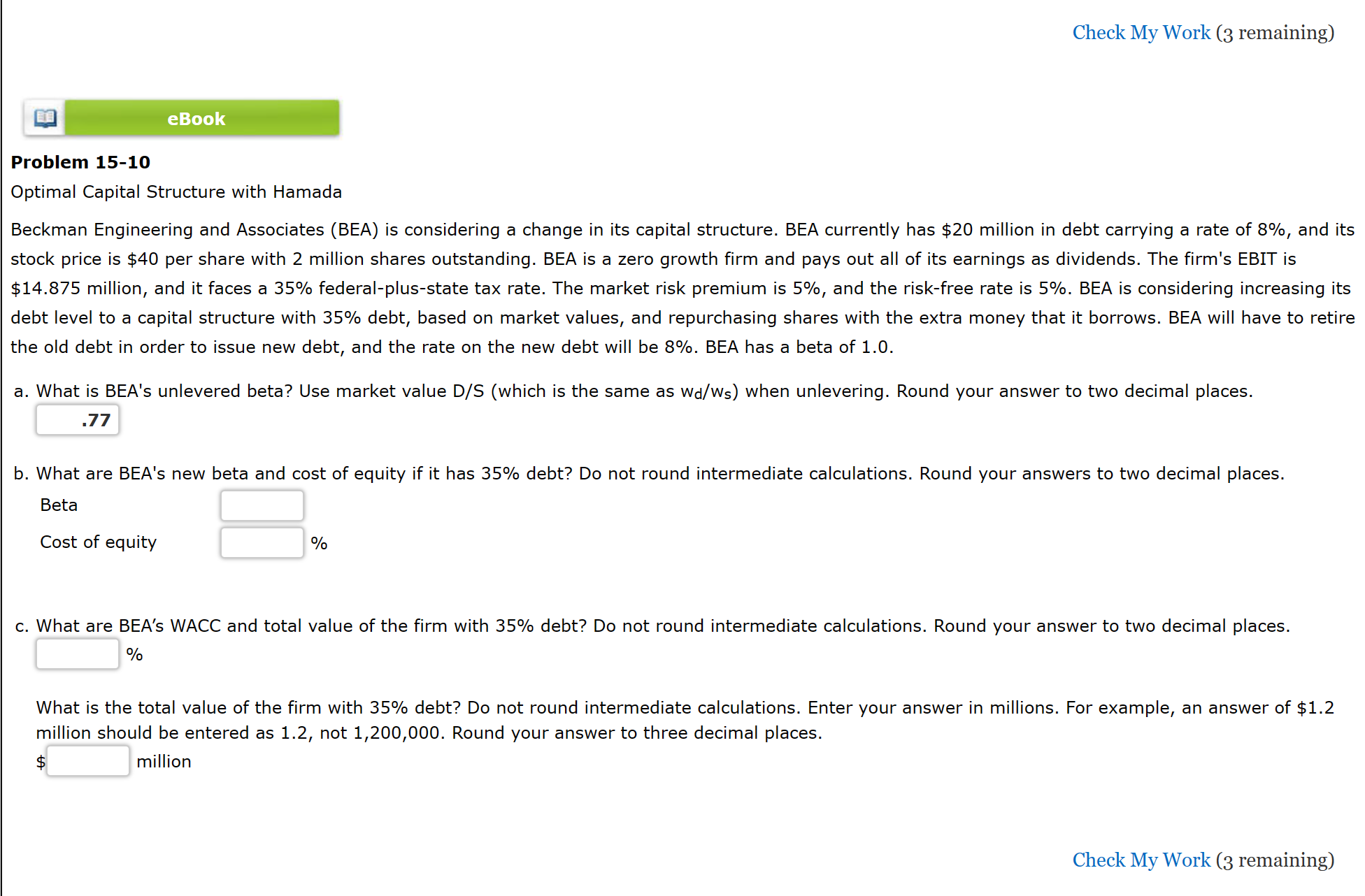 ANSWER CORRECTLY AND SHOW ALL WORK WOITH FORMULAS AND I WILL UPVOTE