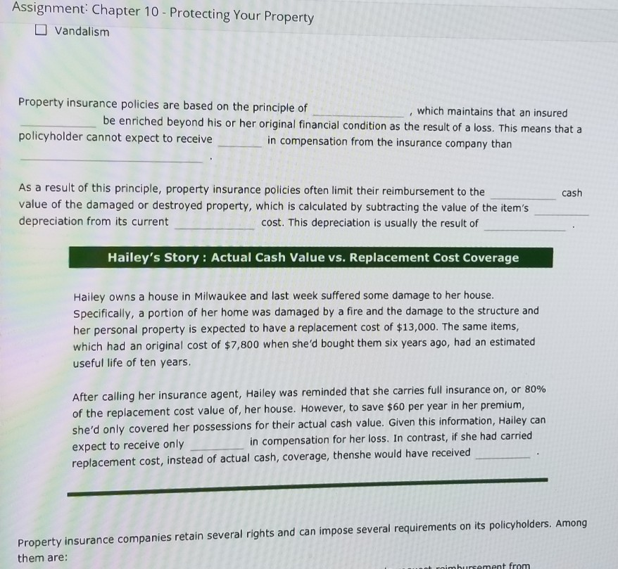 of property insurance Aa Aa What Are the Basic Principles of Property