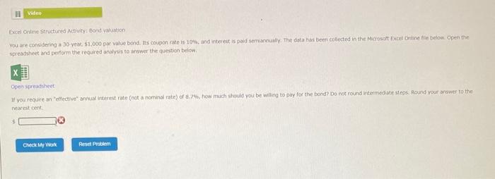  Excel Onthe Structised Activity, Aond valuation spreadshee and pertom the requred