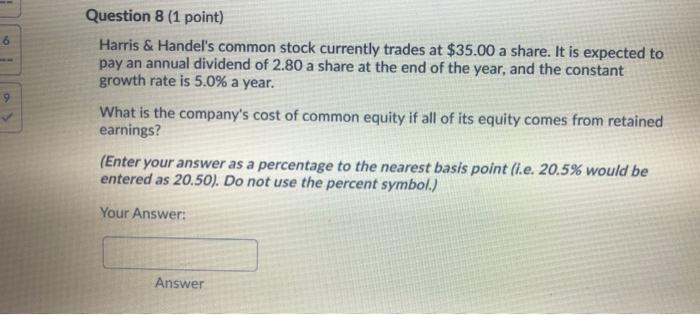 Co's before tax cost of debt is 9%, its marginal tax rate