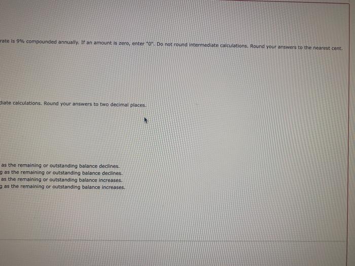 of the next 3 years. The interest rate is 9% compol Beginning