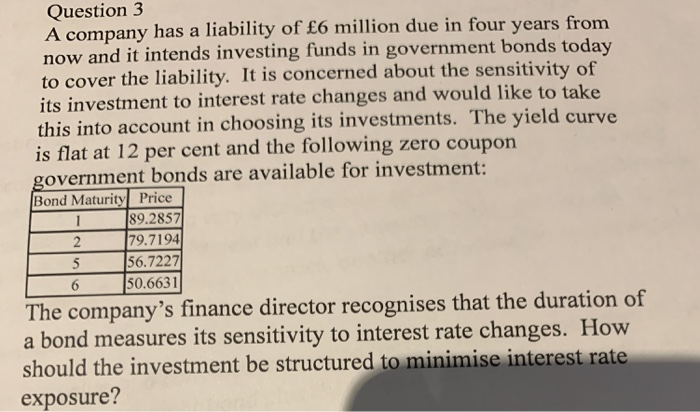 has a liability of 6 million due in four years from now