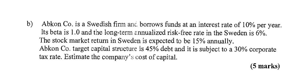 Please to assist with the solution to this problem. Thank you. b)