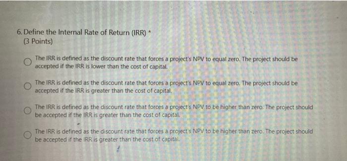 The crossover rate is the cost of capital at which the NPV