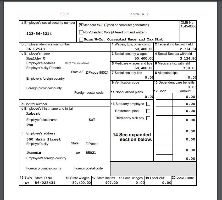 Using the information provided in each link below, complete three tax returns