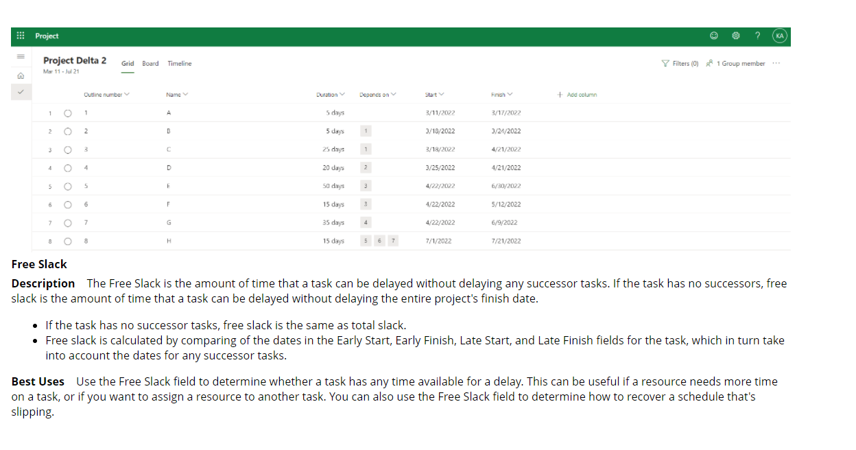 1 Project 2 (KA Project Delta 2 Grid Board Grid Board