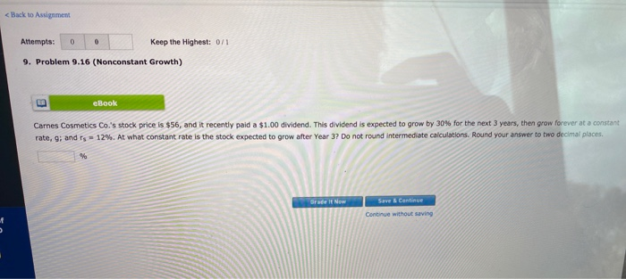 < Back to Assignment Attempts: 0 0 Keep the Highest: 0/1 9.