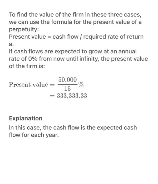 C Do =$50,500. Required rate of return =15%. a. What is the
