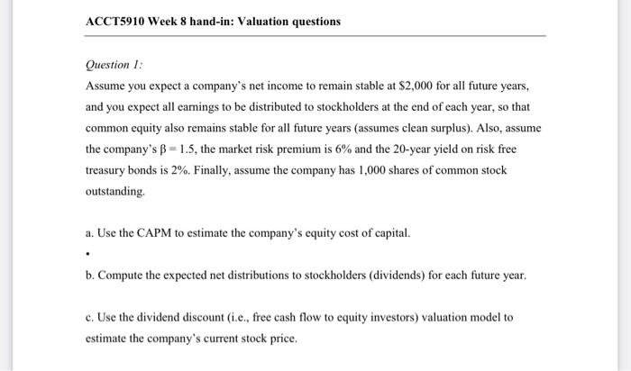  Question 4. Same facts as in Q1, Q2, and Q3 in
