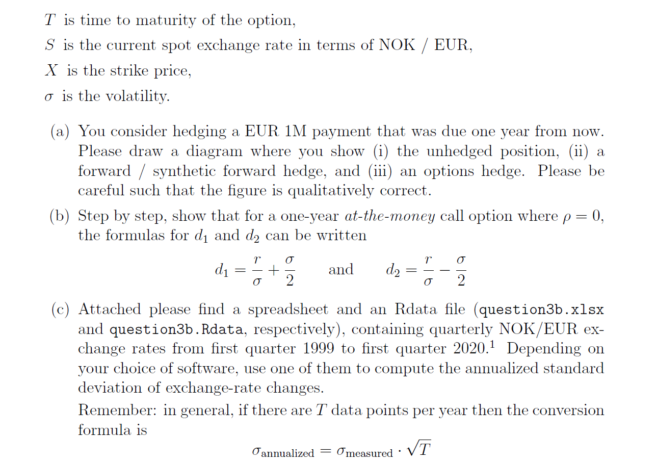 one-year EUR interest rate is 0.0%, and the one-year NOK interest rate