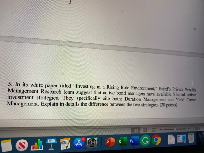 What is the difference between the two strategies duration management and yield