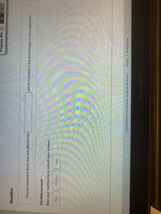  Questiorn Income statement items that are affected by will be included