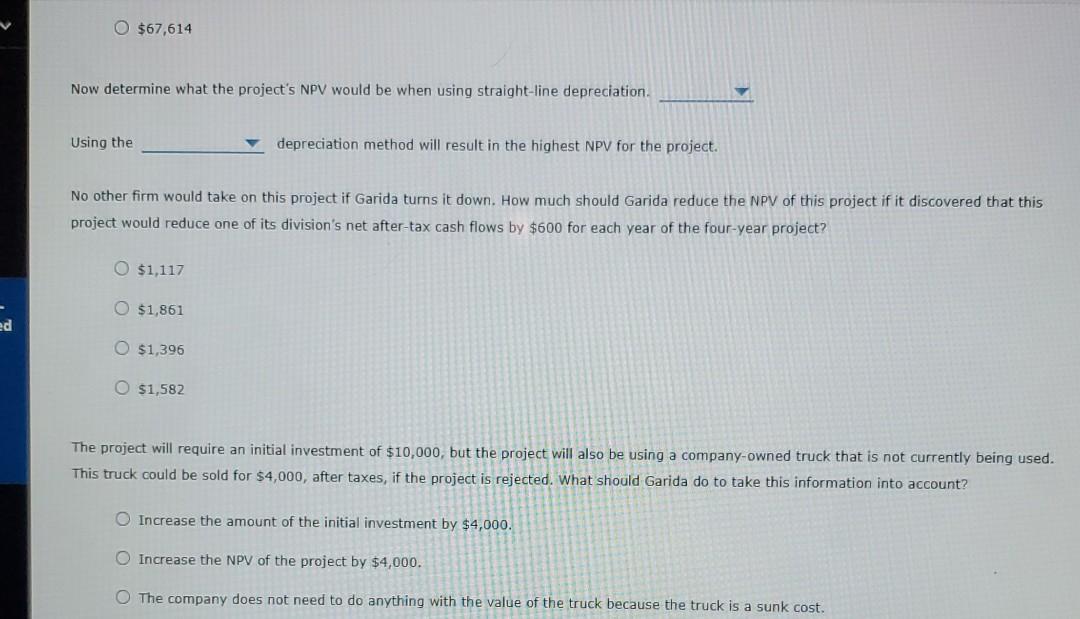 Co. is considering an investment that will have the following sales, variable