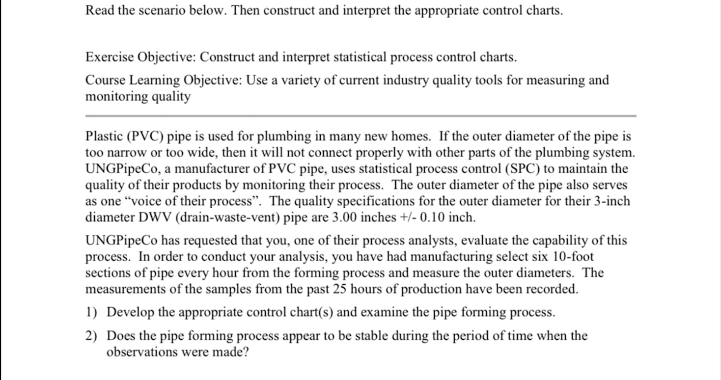  Help! Read the scenario below. Then construct and interpret the appropriate