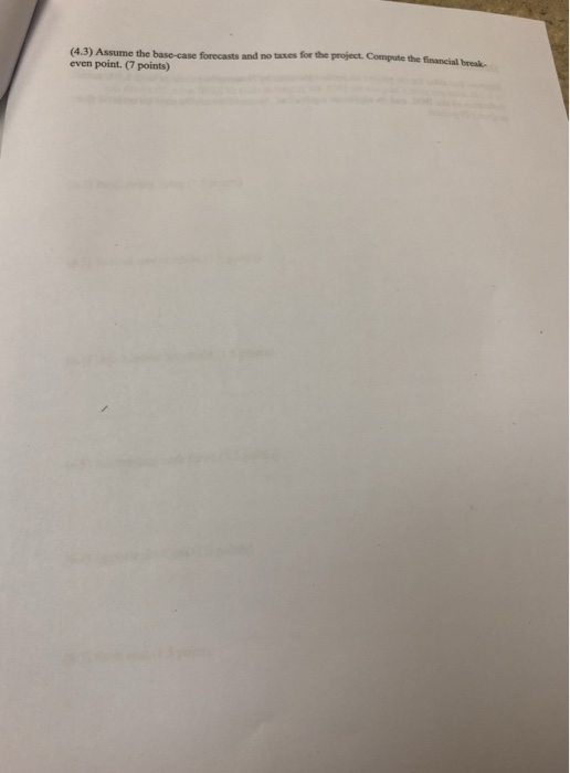 advance! Use the following information to answer questions 4 and 5 (including