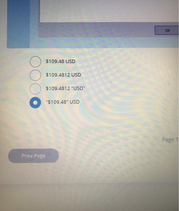 will show in the cell when you type 109,4812? Format Cells Number