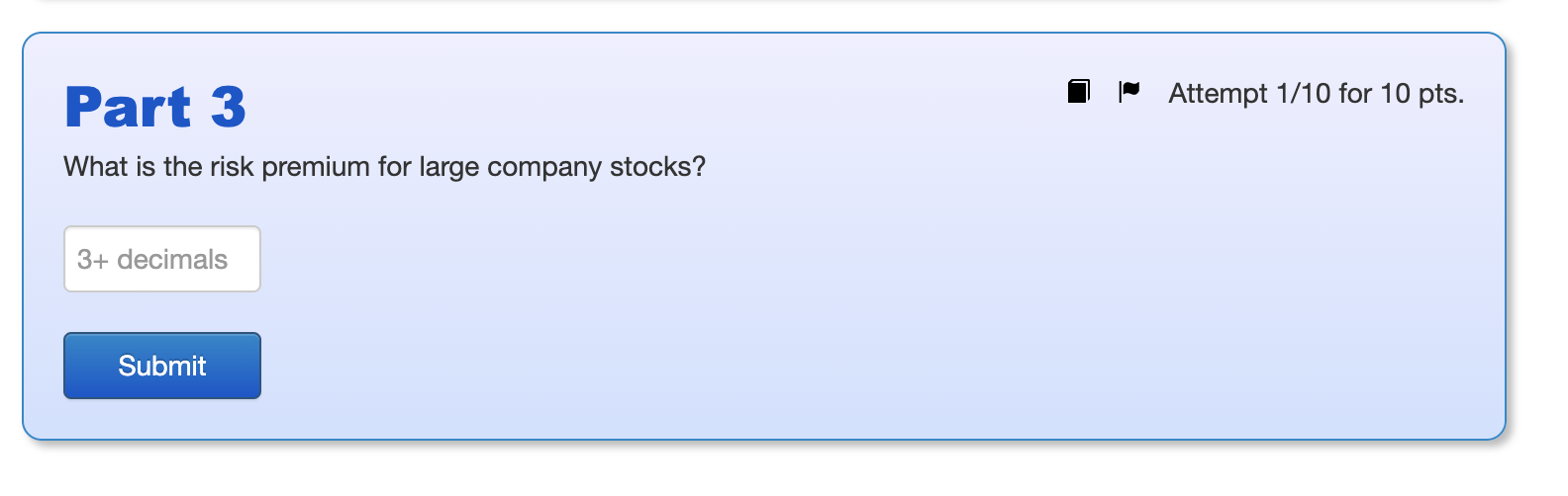 classes for next year: Asset class Exp. return 1.6% 4.1% T-bills Corporate