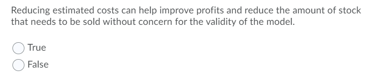 Reducing estimated costs can help improve profits and reduce the amount