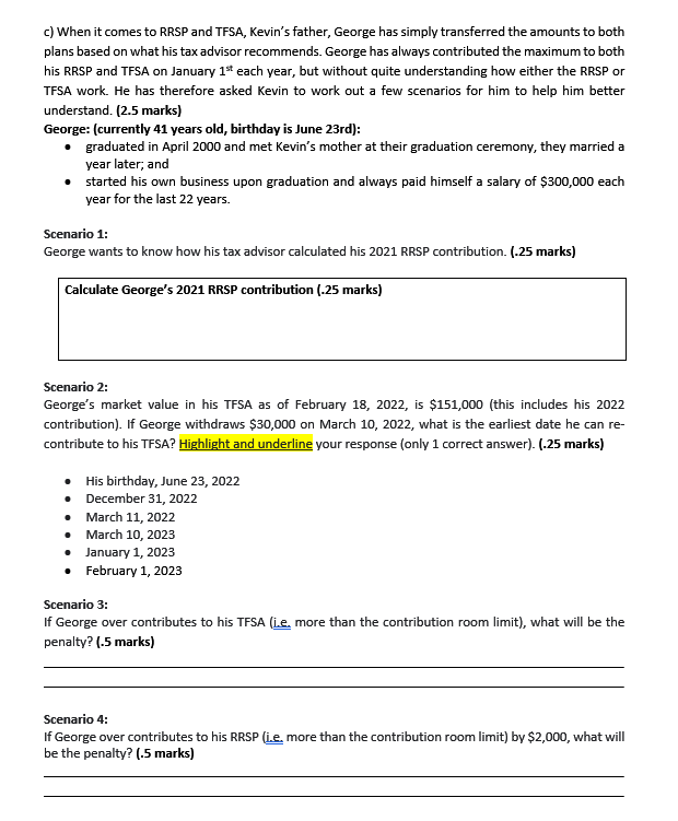 in the template or space provided (or highlight AND underline, where required).