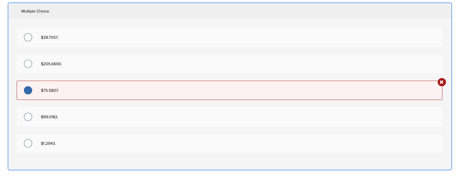 following measurements on a key quality characteristic of its product: ed Observed