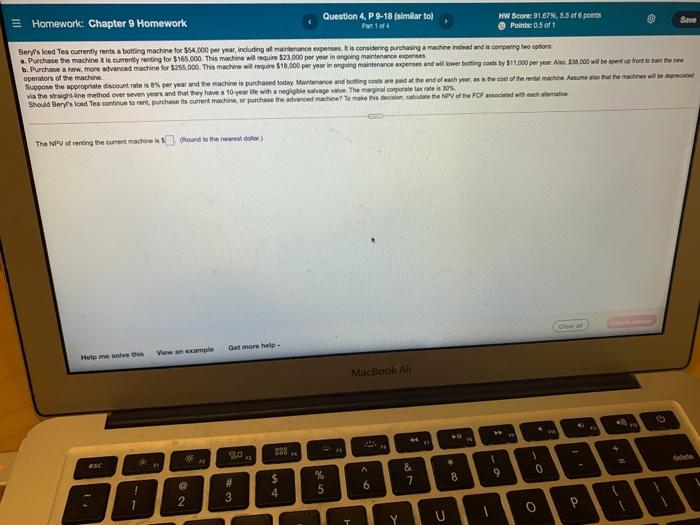 please help! thank you:) Seve Homework: Chapter 9 Homework Question 4, P