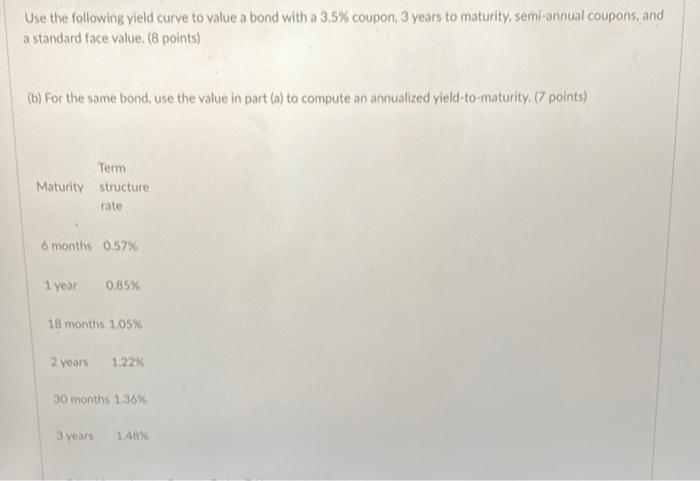 Urgent! please do not use excel to solve and show work. Use
