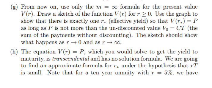 would have size C. Let tj be the time (date) of payment