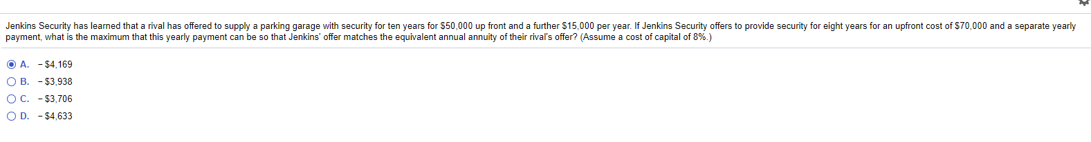 Jenkins Security has learned that a rival has offered to supply