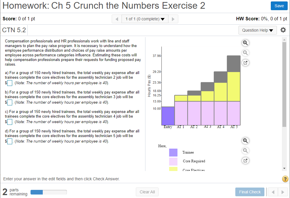  Homework: Ch 5 Crunch the Numbers Exercise 2 Save Score: 0