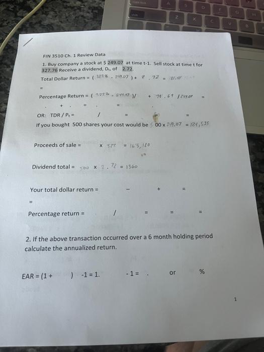 please show work thank you If you bought a security for 270.59