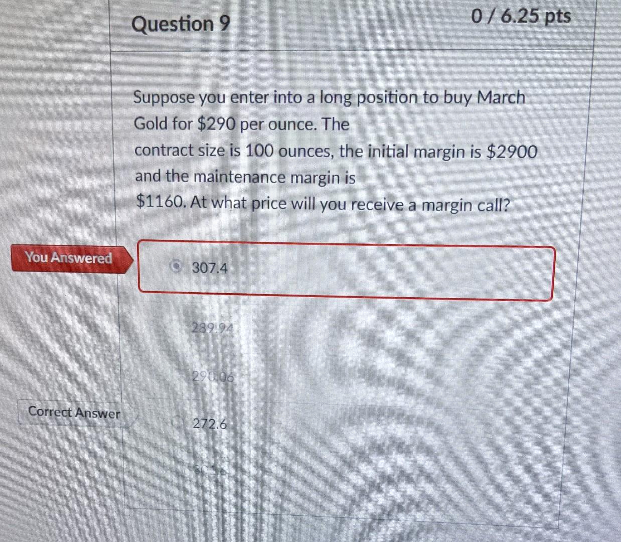  How do you arrive at the correct answer 272.6? Question 9