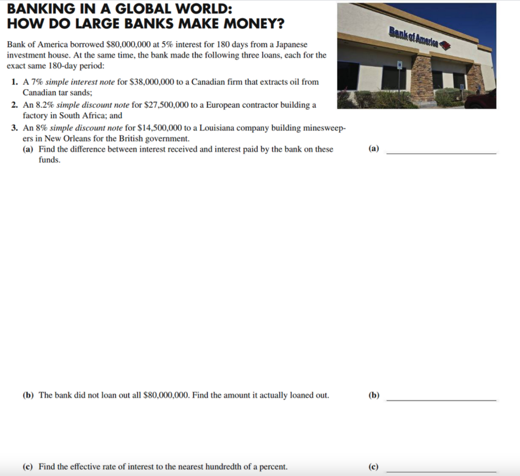 PPlease explain step by step. BANKING IN A GLOBAL WORLD: HOW DO