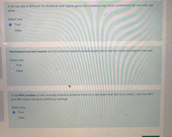 please answer all 3 If the tax rate is different for dividends