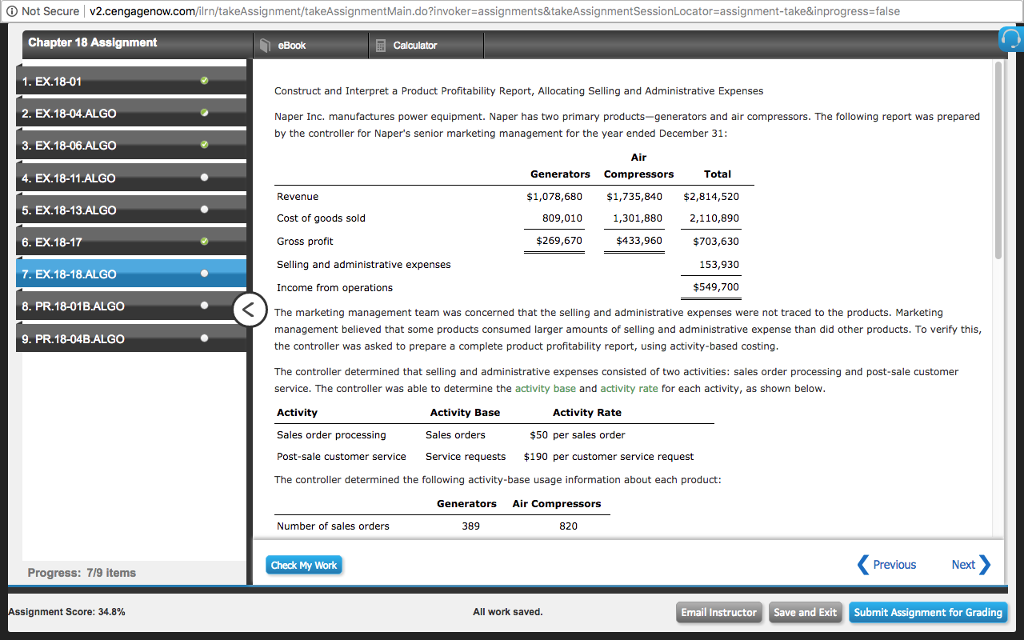  Not Secure v2.ce ngagenow.com Irn/takeAssignment/takeAssignment Main.do?invoker= assignments&takeAssignmentSessionLocator=assignment-take&in progress-false Chapter 18 Assignment